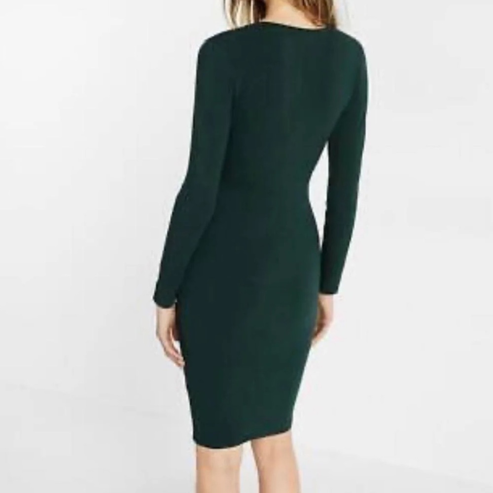Dark Hunter Green Express Dress - Picture 2 of 4